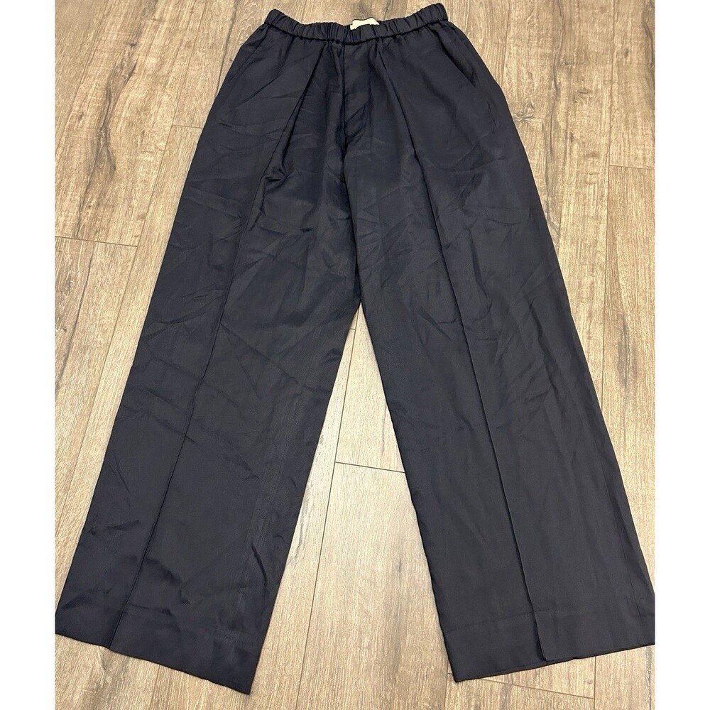 Plan C Pleated Cotton Wide Leg Pants Women’s 38 (US 0) High Rise Oversized